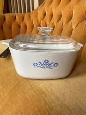Corning Ware Blue Cornflower 2.5 Qt Casserole Dish P-2 1/2-B w/ Lid P-9-C-1